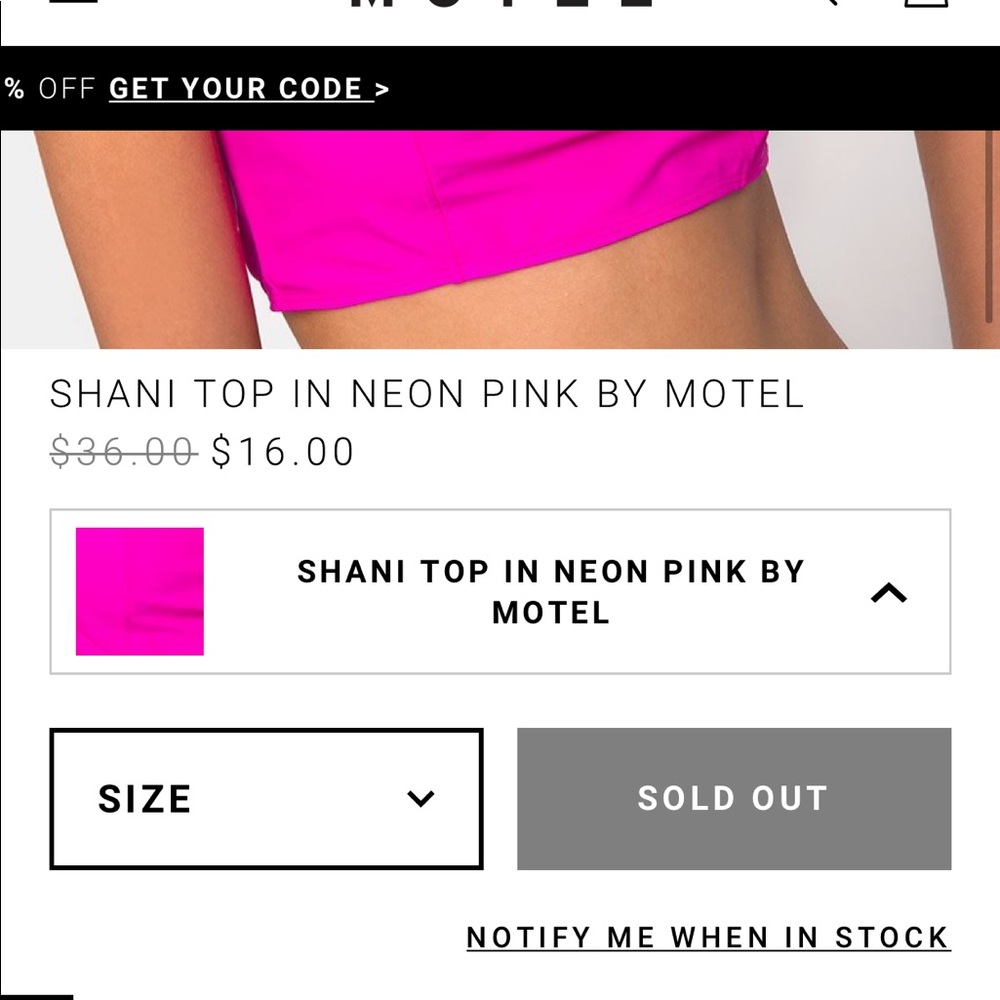 Motel Rocks crop top - Picture 9 of 9